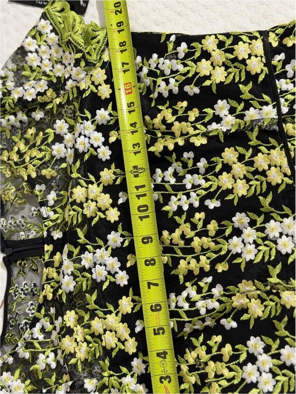 NWT Tahari ASL Floral Embroidery Lace Sheath Dress - Picture 8 of 14